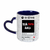 Caneca de cerâmica com alça de coração 325ml - Com foto e música na internet