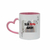 Caneca de cerâmica com alça de coração 325ml - Com foto - NZ Design