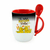 Caneca de cerâmica mágica com colher 325ml - Dia dos Namorados - NZ Design