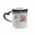 Caneca de cerâmica mágica com alça de coração 325ml - Dia dos Namorados - comprar online