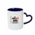 Caneca de cerâmica com alça de coração 325ml - Com foto na internet