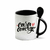 Caneca de cerâmica colorida com colher 325ml - Dia dos Namorados - comprar online