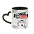 Caneca de cerâmica com alça de coração 325ml - Dia dos Namorados - NZ Design