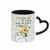 Caneca de cerâmica com alça de coração 325ml - Dia dos Namorados - comprar online