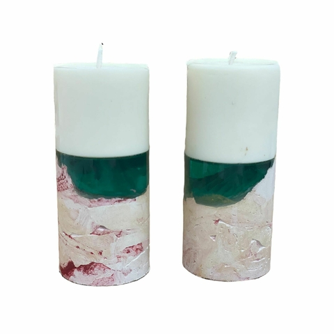 Kit - 2 Velas Aromáticas e Decorativas