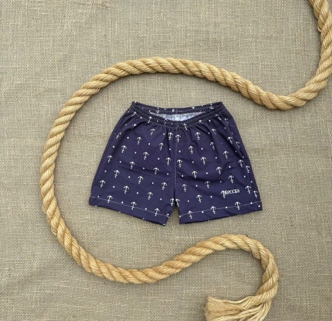 Shorts Infantil Estampa Ancora