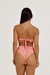 Braga De Bikini Estilo Hot Pants Con Trenzas En Color Salmón. - Aleccra