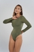 Olive Green Meri Long Sleeve Swimsuit on internet