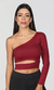 Marsala Recortada de Un Hombro - comprar online