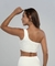 Top Corto de Un Hombro Blanco Hueso - comprar online