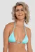 Top de Bikini Cortininha Verde Agua - comprar online