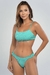 Top de Bikini Halter Turquesa - Aleccra