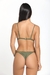 Olive Green Triangle Bikini Top - Aleccra