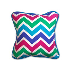 Almohadón Chevron tricolor