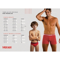 Imagem do Kit 3 Cuecas Slip Algodão Cós Exposto Personalizado Marxan