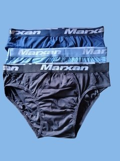 Kit3 Cuecas Slip Microfibra Cós Exposto Personalizado Marxan