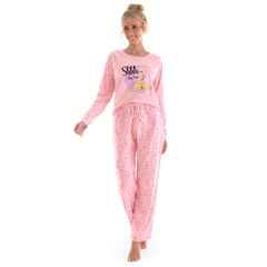 Pijama Feminino Zee Rucci Manga Longa Com Calça Adulto