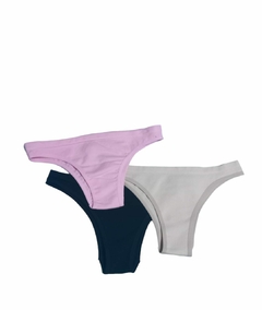 Kit 3 Calcinhas Hoahi Tanga sem Costura Algodão na internet