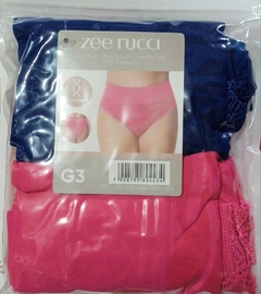 Kit com 2 Calcinha Biquini Zee Rucci Cintura Média Plus Size