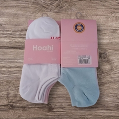 Kit Com 6 Meias Soquete Invisivel Algodão Hoahi 33/38