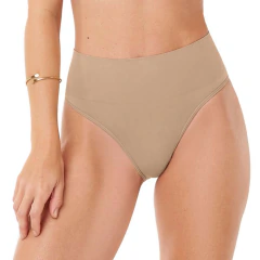 Calcinha Tanga Cós Alto Microfibra Sem Costura Zee Rucci