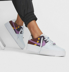 Zapatillas Nike Air Force 1 Sage Low LX Grey Dark Orchid - tienda online