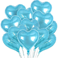 Globo metalizado "CORAZON CELESTE" en internet