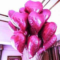 Globo metalizado "CORAZON FUCSIA" en internet