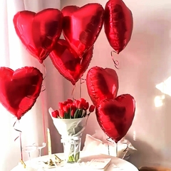 Globo metalizado "CORAZON ROJO" en internet