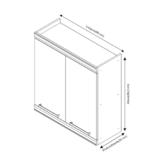 Armário Burguesa 800 2 Portas