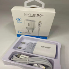 Carregador Iphone 20W Turbo + Cabo Lightning para oi turbo USB-C