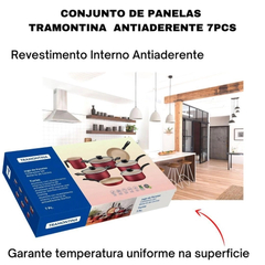 Jogo De Panelas Tramontina Turim Vermelho 7 Peças na internet