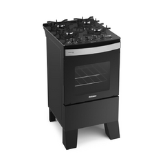 Fogão Itaglass Plus 4 Bocas Preto Mesa de Vidro, Acendimento Automático - Itatiaia na internet