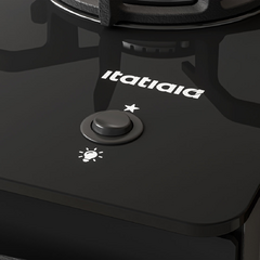Fogão Itaglass Plus 4 Bocas Preto Mesa de Vidro, Acendimento Automático - Itatiaia - loja online
