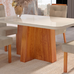 Mesa de Jantar Space 120X80 com 4 cadeiras Fly Luxo - Bom Pastor - comprar online
