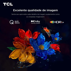 Smart TV TCL 50" CLASSIC QLED 4K 50P7K Google TV com Wi-Fi Dual Band e Bluetooth integrados - loja online