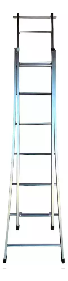 Escada Extensível 3 Em 1 Metalon Galvanizado 7 Degraus - comprar online