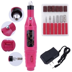 Lixadeira Motor Caneta Bivolts Unha Lixa Elétrica Profissional Bloco Motor Bivolt Beleza Salão Manicure Estética