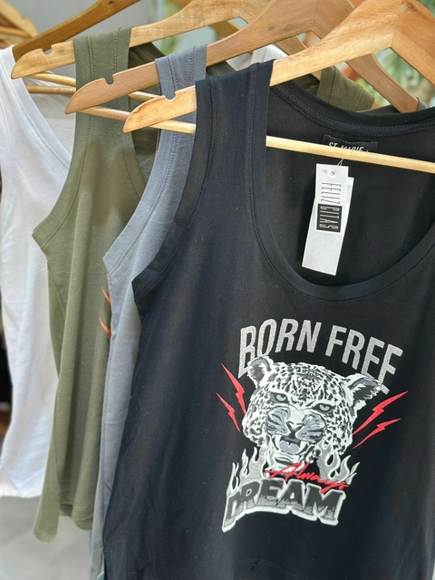 Músculosa Born Free - comprar online