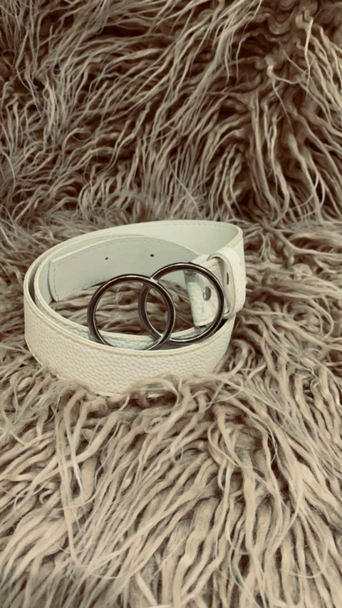 Cinto Circulos Blanco