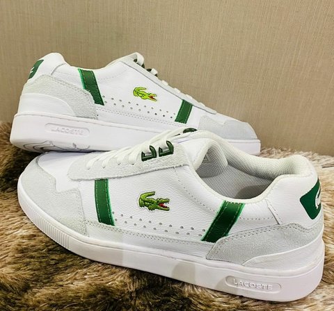 Tênis masculino em pele T-Clip Lacoste