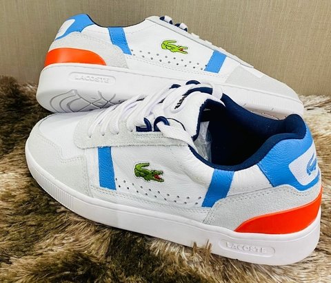 Tênis masculino em pele T-Clip Lacoste