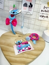 Kit Stitch ( trio pulseira -trio hair clips - tiara )