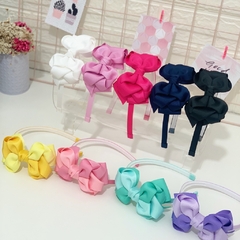 Kit Bruna Tiara com 5 laços - Entrelaçados Laços