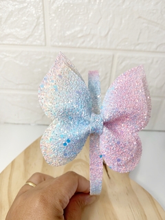 Tiara borboleta candy colors