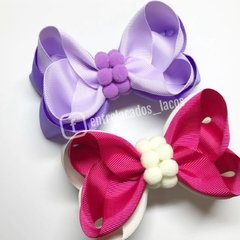 Laço Sara Duplo com Pompom