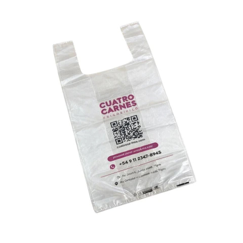 BOLSAS CAMISETA CRISTAL - OXODEGRADABLES