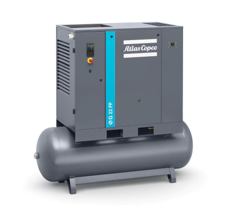 Compressor de Parafuso Atlas Copco G22 FF 150 psi TM 265 L 220V