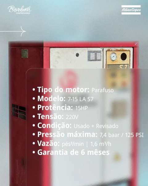 Compressor Parafuso Chicago Pneumatic 7-15 LA S7 na internet