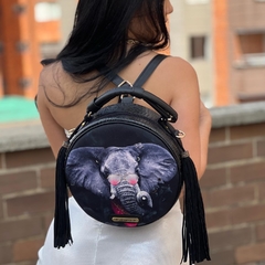 BOLSO REDONDO ELEFANTE LUXURY - ALMAMOR